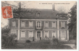 02 - VERVINS - Propriété De Mme CARLIER - Chateau - Cpa - Aisne - Vervins