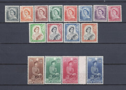 New Zealand (1953-59 QE-II SG#723-736,761-762 Definitive) MNH SuperB Cat.Val. £ 173.00 - Neufs