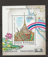 1993 MNH Romania Mi Block 284 Postfris** - Blocks & Kleinbögen