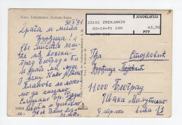 1991. YUGOSLAVIA,SERBIA,ZRENJANIN CANCELLATION,POSTCARD,USED TO BELGRADE - Yugoslavia