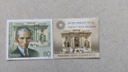 Stamp 3-17 - Serbia 2022, Nikola Tesla + Vignette - Serbie