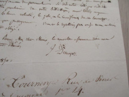 JULES DESNOYER LAS Autographe Signée 23/08/1850 à Propos De L'attribution D'un Poste - Historical Figures
