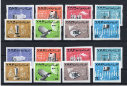1966 YEMEN SET MNH ** 147/151 + A63/A65 Perf. + Imper. Telecomunicazioni - Yémen