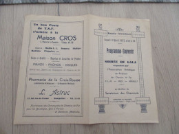Programme Montpellier 10/04/1937 Soirée De Gala Association Artistique Des Chemins De Fer P.L.M. Hérault Midi - Programmi