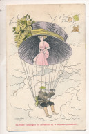 SAGER XAVIER = LA FIDELE COMPAGNE DE L'AVIATEUR OU LE CHAPEAU PARACHUTE ! - Sager, Xavier