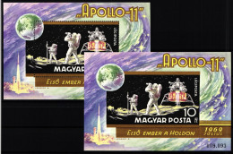 Ungarn Block 72 A+B Postfrisch Apollo 11 #NW439 - Altri & Non Classificati