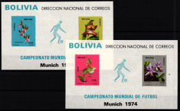 Bolivien Block 38-39 Postfrisch Fussball WM 1974 #NW469 - Bolivie