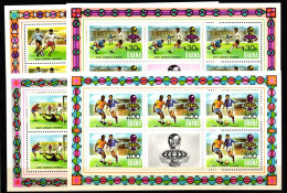 Ghana 581-584 C Postfrisch Als Kleinbögen, Fußball WM 1974 #NW491 - Ghana (1957-...)