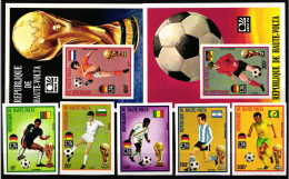 Obervolta Block 24-25 + 509-513 B Postfrisch Fussball WM 1974 #NW471 - Burkina Faso (1984-...)