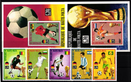 Obervolta Block 24-25 + 509-513 Postfrisch Fußball WM 1974 #NW482 - Burkina Faso (1984-...)