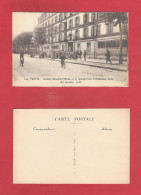 CPA  Dépt 93 :  PANTIN   :  Avenue Edouard Vaillant  Et La Manufacture D' Allumettes Sortie Des Ouvriers - Pantin