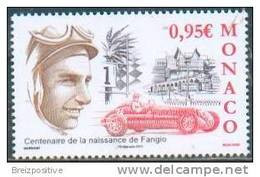 Monaco 2011 - Juan Manuel Fangio, Champion Du Monde Formule 1 / Formula 1 World Champion - MNH - Auto's