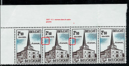 Bande De 4 Du N° 1637 ** V1 - Averses Dans Le Bord Gauche - 1961-1990