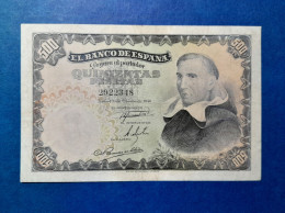 SPAIN BANKNOTE 500 PESETAS 1946 XF / MBC++  BILLETE ESPAÑA PADRE VITORIA *COMPRAS MULTIPLES CONSULTAR* - 500 Pesetas