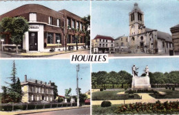 78 - Yvelines - Souvenir De   HOUILLES - La Poste - L'église - Houilles
