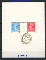 CB-6 France Bloc N° 2 Oblitéré Hors Timbres (qui Sont **) Et Signé   A Saisir !!! - Oblitérés