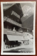 Les Houches - Hotel Julliard - Magasin Avec Pompe à Essence Azur - Carte Photo - Cornes, Fentes - Les Houches