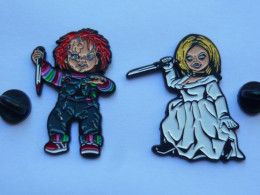 2 Pin S CINEMA CHUCKY ET ANNABELLE LES POUPEES TUEUSES NEUF - Cine
