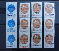 Latvia Lettland 1991 Mi 313-316 The 6th Row  Without Overprint!!! MNH^^ - Lettonie