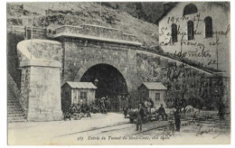 73 ENTREE DU TUNNEL DU MONT CENIS 1917 CPA 2 SCANS - Modane
