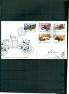 N.ZELANDE AUTOS ANCIENNES 5 VAL SUR FDC LIMITED EDITION SIGNEE PAR L'AUTEUR A PARTIR DE 1 EURO - FDC