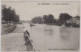 33 - B57791CPA - LIBOURNE - Le Quai Des Salinieres - Parfait état - GIRONDE - Libourne