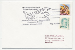 Cover / Postmark USA 1989 Space Shuttle - Astronomia