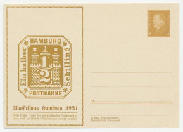 Postal Stationery Germany 1931 Stamp Exhibition Hamburg - Stamp - Autres & Non Classés