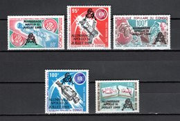 CONGO  PA N° 249 à 253  NEUFS SANS CHARNIERE COTE 6.75€  ESPACE APOLLO XI  VOIR DESCRIPTION - Neufs