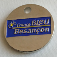Jeton De Caddie - FRANCE BLEU - BESANCON - En Métal - Neuf - (1) - - Trolley Token/Shopping Trolley Chip