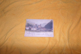 CARTE POSTALE ANCIENNE CIRCULEE DATE ?../ VIEGE.- SUISSE..CACHETS + TIMBRE JUBILEE DE L'UNION - Viège