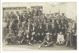 Cpa Carte-photo Groupe De Pêcheurs / Pêche , Cannes / Lignes   - état ( CPH ) - Fischerei