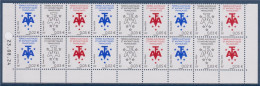 * Petites Valeurs En 6 Triptyques Avec Date 23.08.24 Terres Australes Et Antarctiques Françaises, Bleu Blanc Rouge - Ongebruikt