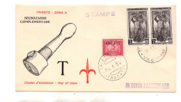 Trieste A - SegnatasseLire 3 N. 18 Su Busta FDC - Mint/hinged