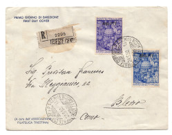 Trieste A - Anno Santo N. 73/74 Serie Su Busta Racc. - Mint/hinged