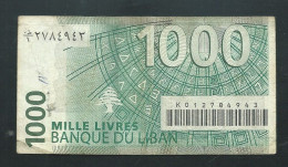 BILLET Liban - Billet De 1000 Livres - 2004 - P84a - K012784943- Laura 14713 - Libano