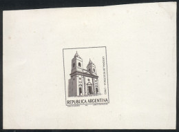 ARGENTINA: GJ.2054, 1982 Cathedral Of Resistencia, DIE PROOF Printed On Thick Paper Of Chalky Front In The Issued Color, - Autres & Non Classés