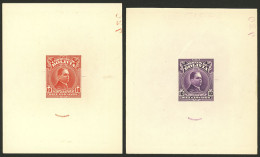BOLIVIA: Sc.190, 1928 10c. President Siles, DIE PROOFS In Redish Orange And Violet, Excellent Quality! - Bolivie