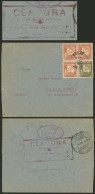 BOLIVIA: 13/JUL/1935 SUCRE To Germany, Cover Franked With 25c., On Back There Is A Transit Mark Of Uyuni And An Attracti - Bolivie