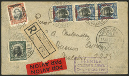 CHILE: 17/JUL/1929 Valparaiso - Buenos Aires, First Flight Of The Cie. Generale Aeropostal, Pilot Jean Mermoz, Registere - Chili
