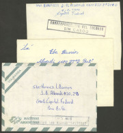 FALKLAND ISLANDS/MALVINAS: 3 Covers With Their Hand-written Letters (very Long), Sent Between 7/AP And 28/MAY/1982 By A  - Falkland
