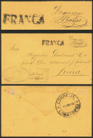 PERU: CIVIL WAR: Cover Sent From Mollendo To Lima, Due To The Lack Of Stamps It Received The Mark "FRANCA" And The Hand- - Pérou