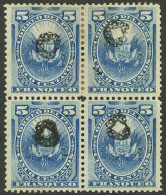 PERU - LOCAL STAMPS: Sc.1N3 (Yvert 2a), Block Of 4, Mint Without Gum, Excellent Quality, Very Rare! - Pérou