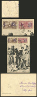 SYRIA - ARABIAN GOVERNMENT: Postcard Used In Halep On 11/MAR/1920, Franked With Overprinted Stamps Of Turkey (Sc.1 And 3 - Syrie
