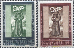 115814 MNH VATICANO 1956 5 CENTENARIO DE LA MUERTE DE SAN JUAN DE CAPESTRANO - Nuovi