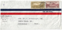 (C11) - HAITI -  AIR MAIL COVER PORT AU PRINCE => ITALIA 1937 - Haïti
