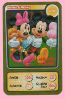 IM288 : Héros Disney Pixar Auchan 2010 N°005 Minnie & Mickey / Mickey Mouse Carte Doré - Disney