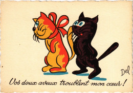 CPA Vos Doux Aveux Troublent Mon Coeur CATS (1341427) - Cats