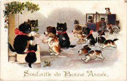 CPA Souhaits De Bonne Annee CATS (1341319) - Cats