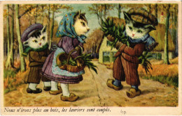 CPA Nous N'irons Plus Au Bois, Les Lauriers Sont Coupes CATS (1340995) - Cats